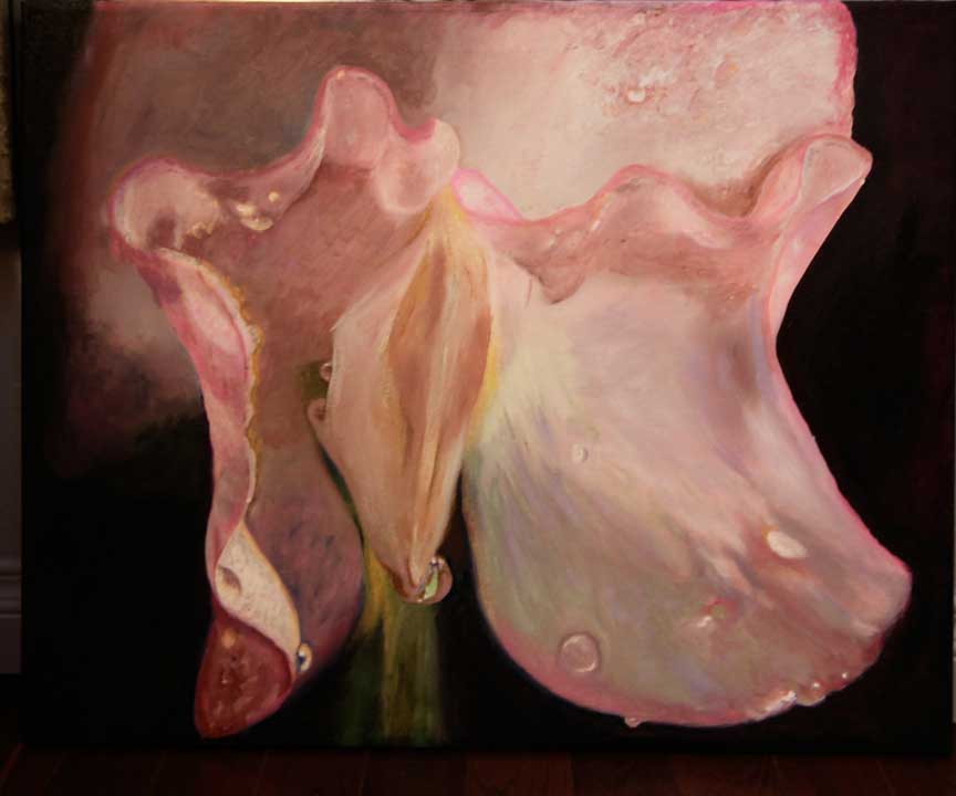 Flower painting by Linda Gordon